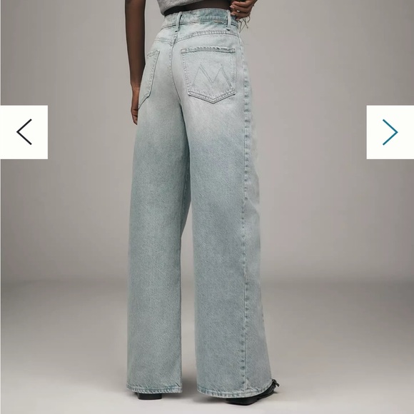 MOTHER The Full Pipe Flood High-Rise Barrel Jeans in Back Pedal - Picture 4 of 5